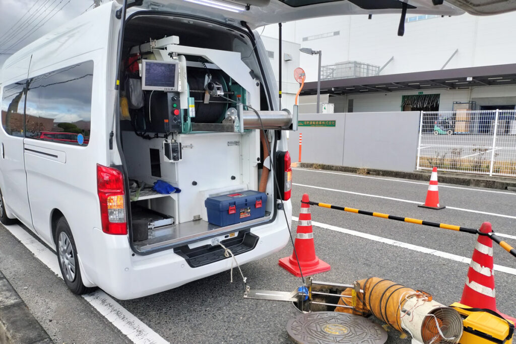 大口径テレビカメラ車